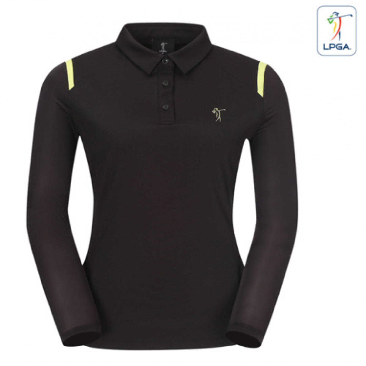 [GSH] PGA TOUR&amp;LPGA 여성 컬러배색 냉감소매 티셔츠 L211TL506P