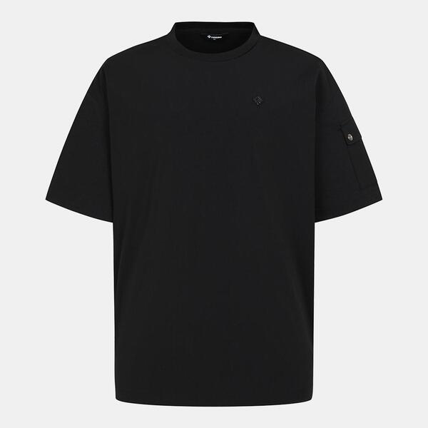 [레노마골프] 남성 우븐 믹스 소매 포켓 반팔 티셔츠 RMTRM2129-199