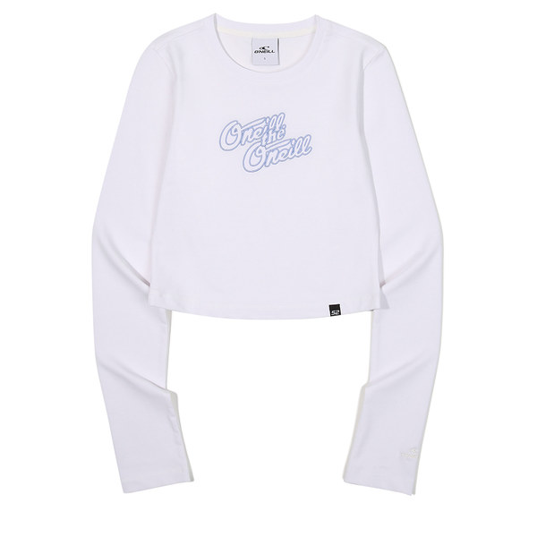 [오닐] 여성 돌로레스 크롭 긴팔 티셔츠 OWTRL6301-100