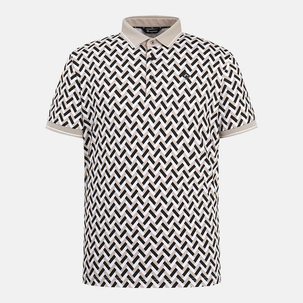 [레노마골프] 남성 3도 패턴 프린트 카라 반팔 티셔츠 RMTPM2118-509