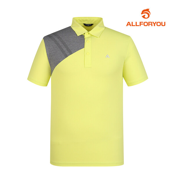 [올포유] 여름 남성 어깨 컬러 블럭 포인트 카라 반팔 티셔츠 AMTYL4181-203